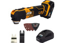 Daudzfunkcionāls instruments JCB JCB-18MT-2XB-E 18 V, 5000-15000 apgr./min, 6 uzgaļi, 2.0 A·h akumulators