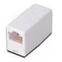 Digitus adapter 2x RJ45 pesa F/F AT-A 8/8, 2xRJ45, 20mm, valge, plastkorpus