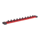 TRIECIENIZTURĪGAS UZGRIEŽŅU MUCIŅAS &mdash; SLIEDES UN SKAVAS, 1/4" IMPACT SOCKET RAIL 350 MM - 1 PC, 4932480444 MILWAUKEE