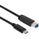 Club3D USB 3.1 Gen2 Type-C į Type-B kabelis 1m, 1 USB-C, 1 USB 3.1 Type B