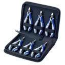 Elektronikas knaiblī&scaron;u soma, KNIPEX, 00 20 16 P, 6 precīzi knaiblī&scaron;i, izturīgs poliestera audums, izmēri: 215 x 160 x 50 mm