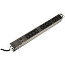 Digitus Pagarinātājs DN-95404, 10 kontaktligzdas, 2m, AC 250V, 10A, ārējais, 19"