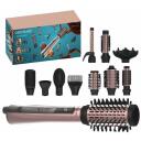 Cecotec Matu fēns CeramicCare 10in1 AirBrush A01_EU01_116277, 1200 W, 3 siltuma līmeņi, jonu kondicionē&scaron;ana, melna/rozā