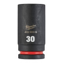 SHOCKWAVE&trade; IMPACT DUTY TRIECIENIZTURĪGAS UZGRIEŽŅU MUCIŅAS, 30 MM 3/4" IMPACT SOCKET DEEP - 1PC, 4932480389 MILWAUKEE