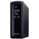 Cyberpower UPS sistēma VP1600ELCD, 1600 VA, 960 W, 2 akumulatori, 4 izejas, AVR, LCD displejs, USB, RS-232