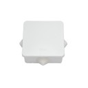 Kārba vadu savieno&scaron;anai, z/a, balta, kvadrāta, BYLECTRICA