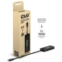 Club3D USB centrinis mazgas CSV-1553 3 DisplayPort 4K60Hz, juodas