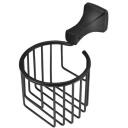 Baltic Aqua WC paberiholder 9115763, 13.9cm x 10.9cm, must, metall, kulumiskindel, roostekindel