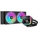 Deepcool CPU jahuti LQ240 R-LQ240-BKLSMW-G-1, 2x120mm, 600-2400 rpm, 72.04 CFM, 38.71 dBA, ARGB, lekkevastane tehnoloogia