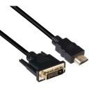 Club3D vaizdo kabelis CAC-1210 DVI į HDMI 2m, DVI Dual Link, HDMI Type A, 3840 x 2160 @ 30Hz, juodas