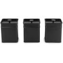 Salter Tvertņu komplekts BW124571EU7, 1,6l, oglekļa tērauds, melns, 15x12x12cm, viegli tīrāms