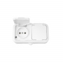 Kontaktligzda PRALESKA v/a, 2v., bez. saz. balta BYLECTRICA