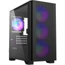 Montech Kaste AIR 100 ARGB(B), 2xUSB 3.0, 3x120mm priek&scaron;ējie ventilatori, 1x120mm aizmugurējais ventilators, 330mm GPU