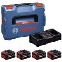 Bosch Algkomplekt 1600A0373Y, 18V, 16A, 2x EXBA18V-55, 2x EXBA18V-80, 5.5Ah, 8.0Ah, 4 akut