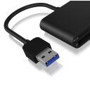 Raidsonic ICY BOX IB-CR301-U3 USB 3.0 ārējais kar&scaron;u lasītājs, 3 x kar&scaron;u slots: CF, SD, microSD, 5000 Mbit/s