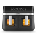 Divkameru karstā gaisa fritieris ar 14 L ietilpību un 2200 W jaudu melns DuoChef 03186 Caso