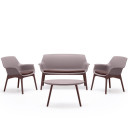 Dārza mēbeļu komplekts Luxor Lounge Set pelēkbrūnā krāsā 16907713 BICA