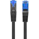 Lanberg patch kaabel Cat.6A S/FTP LSZH CCA PCF6A-10CC-1500-BK, 15 m, must, RJ-45, S/FTP, 0.98 mm, 500MHz