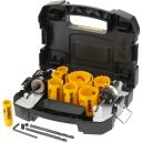 Dewalt Zāģis caurumiem Bi-Metāla komplekts DT90361-QZ, 13 gab., Melna/Dzeltena, Bi-Metāls, Iekļauts mandrels