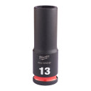 SHOCKWAVE&trade; IMPACT DUTY TRIECIENIZTURĪGAS UZGRIEŽŅU MUCIŅAS, 13 MM 3/8" IMPACT SOCKET DEEP - 1 PC, 4932480287 MILWAUKEE