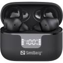 Sandberg Juhtmevabad k&otilde;rvaklapid 126-52, 40g, Must, 112dB, 32&Omega;, Bluetooth, 20Hz-20KHz, M&uuml;ra summutus, Sisseehitatud mikrofon