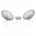 Balkonu komplekts COMO galds un 2 krēsli 15301 HOME4YOU