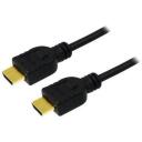 Logilink HDMI kabelis, CH0038, 3m, HDMI A tips, HDMI A tips, melns, zelta pārklājums