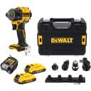 Dewalt Puuremasin DCD803D2T-QW, 18V, 2x2Ah, 0-450/0-1650 p/min, 73 Nm, harjadeta mootor, LED tuli, 15 positsiooni