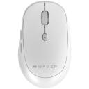 Hyper datorpele HS2100GL, Bluetooth 5.0, balta, antimikrobiālā aizsardzība, regulējams DPI