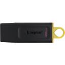 Kingston DataTraveler Exodia DTX/128GB, 128 GB, USB Type-A, USB 3.2 Gen 1, apsauginis dangtelis, raktų pakabukas, juoda/geltona