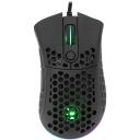 White Shark Premium Line Pelė SHURIKEN, 19000 DPI, 6D mygtukai, 1000 Hz, RGB ap&scaron;vietimas, USB 2.0, 1,8 m laidas