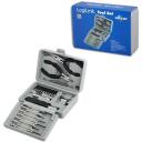 Logilink Instrumentu komplekts WZ0023, 25gab, 6x mikro skrūvgrieži, 1x mikro griezējs, 1x mini knaibles, 10x uzgaļi, 4x ligzdas