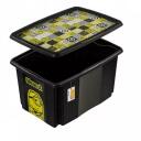 Keeeper Коробка для хранения с крышкой 0612239800361, 45L, 55,5x40x30cm, безопасный PP пластик, экономия места