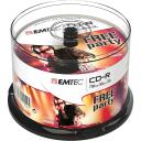 Emtec CD-R 700MB/80MIN 52x Cake Box 50 gab., 700MB, 52x, 4-12x, saderīgs ar visiem standarta CD-ROM atskaņotājiem