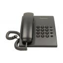 Panasonic KX-TS500 melns, KX-TS500PDB, 0.475kg, Tonālais, Impulsu, Nav skaļruņa, Jā, Iespēja piestiprināt pie sienas