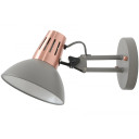 Sienas gaismeklis ARTEMIA, 2164 AC220-240V, 1xE27, 40W, IP20, 16.3cm, pelēks; 5902801352164 GTV