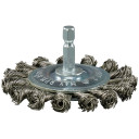 Diskinis šepetys 75 mm, 1/4"; HEX pinti plieniniai šereliai D-76716 MAKITA