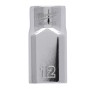 &frac12;&Prime;HROMĒTI UZGRIEŽŅU SKRŪVĒ&Scaron;ANAS UZGAĻI AR ČETRIEM PLAKANIEM&trade; SĀNIEM, 1/2 DRIVE SOCKET METRIC STANDARD - 12 MM, 4932480010 MILWAUKEE