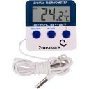 Ilmajaam, elektrooniline, sond, valge 2MEASURE 170600, -50&deg;C kuni 70&deg;C, 2m kaabel