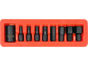 9Pcs 1/2"Dr Impact Hex Bit & Holder Set YT-10662 YATO