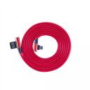 Sbox USB kabelis USB-MICRO-90-R, 1,5m, 480 Mbit/s, USB A M, microUSB M, metāla kontaktdak&scaron;as, sarkana