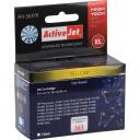 Activejet Tindikassett AH-363YR, 10 ml, Kollane, 1 tk, K&otilde;rge (XL) tootlikkus, Pigmenttint, Inkjet printimine, &Uuml;hilduvus: HP 3110