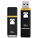 Kodak USB m&auml;lupulk EKMMD32GK103, 32GB, USB 3.2 Gen1, 20Mbps, 10Mbps, must/kollane, plastmass