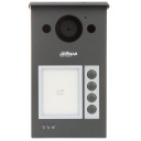 Dahua IP door intercom 4-button outdoor panel 2 MP HD camera two-way audio IR night vision IK08 vandal resistance PoE/DC12 V RFID unlock VTO3312Q-P Grey/Metal