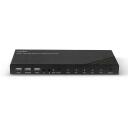LINDY KVM l&uuml;liti 32810, 4 HDMI porti, 6 USB 2.0 porti, 3.5mm stereo heli, 4K@60Hz koos HDR