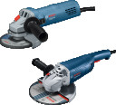 Leņķa slīpmašīnu komplekts: GWS 20-230 J + GWS 880, 2000W un 880W, 06018C1306, BOSCH