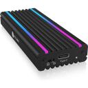 Raidsonic SDD cietā diska korpuss IB-1824ML-C31, 1 x M.2 NVMe, 1000 MBps, USB 3.2 (Gen 2), Alumīnijs