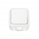 Jungiklis POLISTIROL v / a, 1 mygtukas, baltas BYLECTRICA