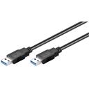 Goobay USB 3.0 SuperSpeed kabelis 93929, 3 m, 5 Gbps, USB 3.0 spraudnis (A tips), melns