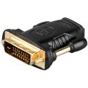 Goobay HDMI/DVI-D adapter 68931, HDMI DVI-D, 1x, 1x, 19 pin HDMI T&uuml;&uuml;p A, 24+1 pin DVI, kruvid